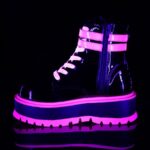Slacker-52 Demonia Portugal Black U V Rosa Iridescente - Image 4