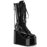 Swing-150 Black Stretch Patente Demonia Portugal