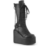 Swing-150 Preto Stretch Couro Vegan Demonia Portugal - Image 3