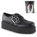 V-creeper-516 Couro Vegano Preto Demonia Portugal