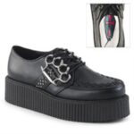 V-creeper-516 Couro Vegano Preto Demonia Portugal - Image 6