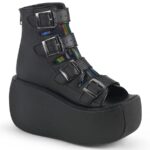 Violet-150 Demonia Portugal Preto Vegan Couro-holograma