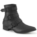 Warlock-50-c Couro Vegano Preto Demonia Portugal