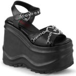 Wave-09 Demonia Portugal Preto Couro Vegano
