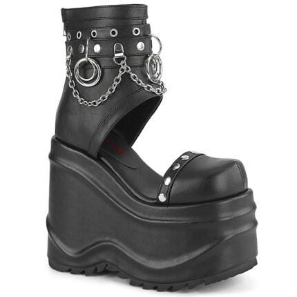 Wave-22 Couro Vegano Preto Demonia Portugal