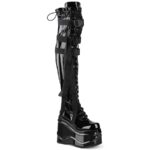 Wave-315 Demonia Portugal Black Stretch Patente