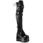 Wave-315 Demonia Portugal Black Stretch Patente - Image 6